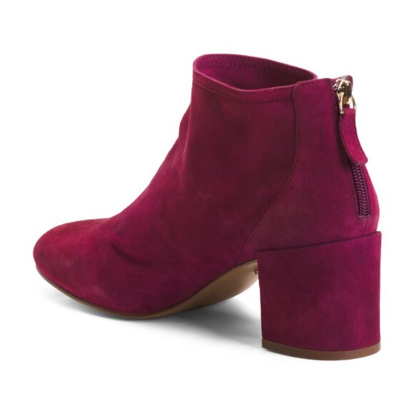 CECELIA NEW YORK Suede Nolton Back Zip Booties - Picture 2 of 2
